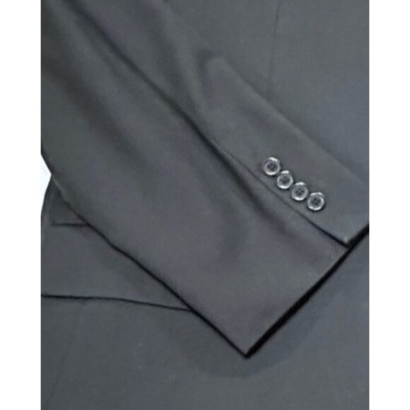 Linea Uomo Modern Fit Men's Blazer Jacket Wool Black Size 44R 38" Waist (READ) - Picture 13 of 16